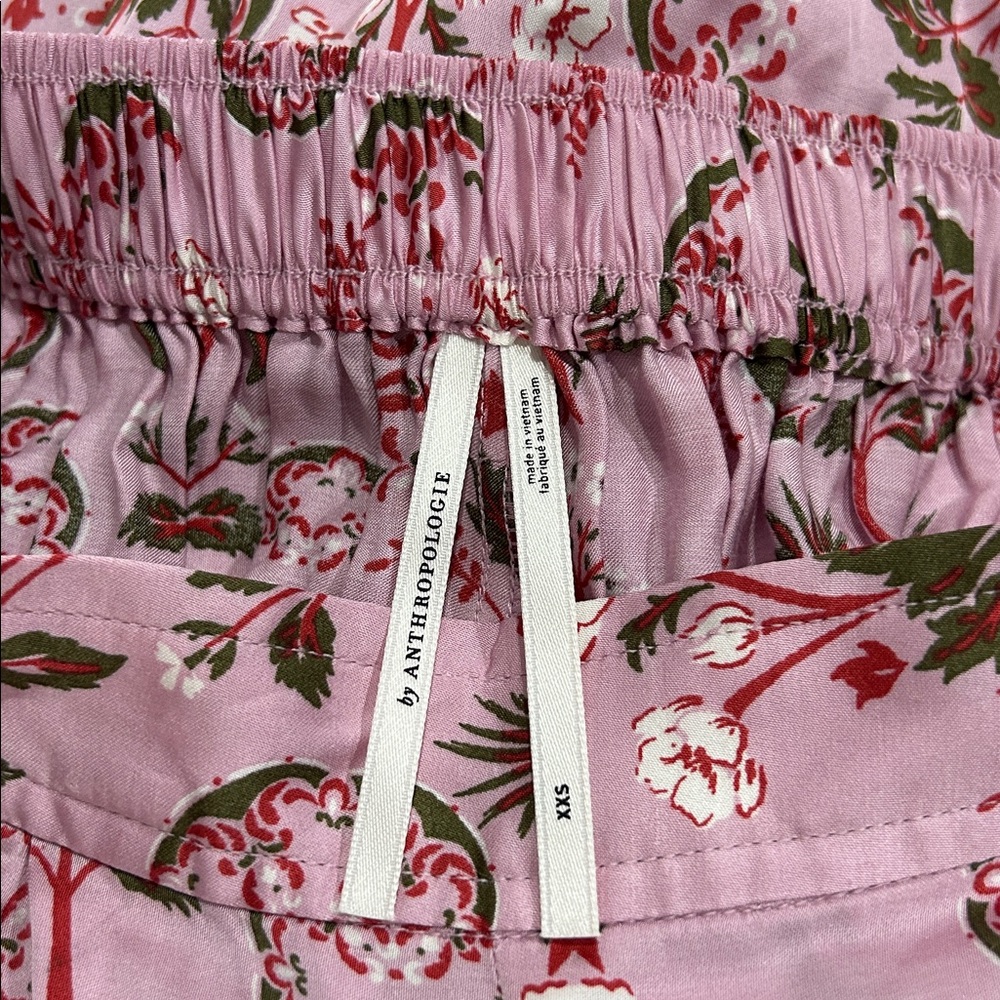 Anthropologie Silky Wide Leg Harem Pants Pajama Loungewear Bottoms Size XS - Picture 9 of 12